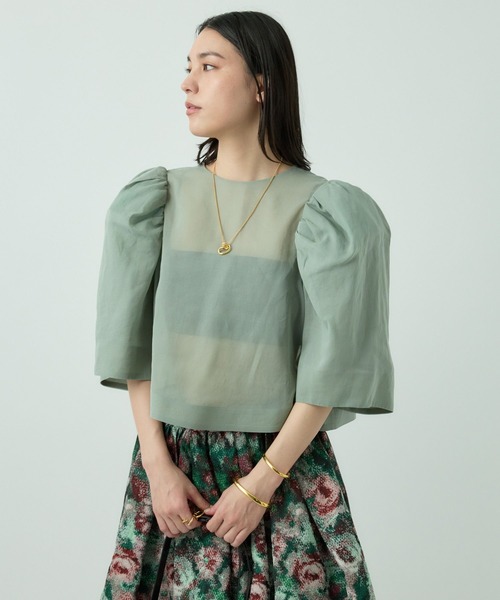 Chaos（カオス）の「Chaos(カオス)/キャロルブラウス（シャツ/ブラウス・レディース・グリーン/ブラック・FREE）」の3枚目の写真