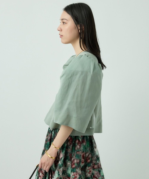 Chaos（カオス）の「Chaos(カオス)/キャロルブラウス（シャツ/ブラウス・レディース・グリーン/ブラック・FREE）」の5枚目の写真