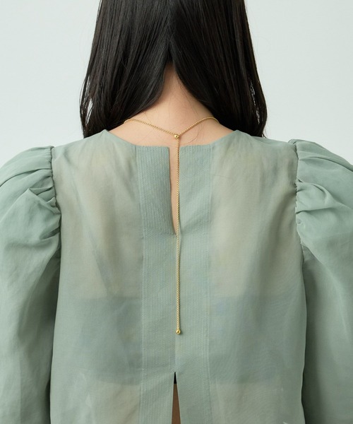 Chaos（カオス）の「Chaos(カオス)/キャロルブラウス（シャツ/ブラウス・レディース・グリーン/ブラック・FREE）」の11枚目の写真