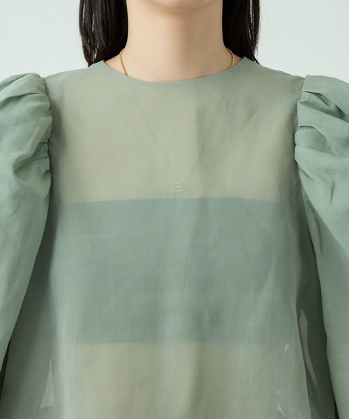 Chaos（カオス）の「Chaos(カオス)/キャロルブラウス（シャツ/ブラウス・レディース・グリーン/ブラック・FREE）」の12枚目の写真