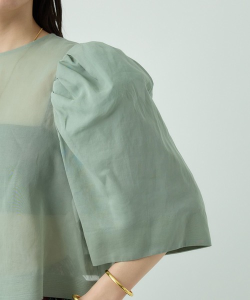 Chaos（カオス）の「Chaos(カオス)/キャロルブラウス（シャツ/ブラウス・レディース・グリーン/ブラック・FREE）」の13枚目の写真