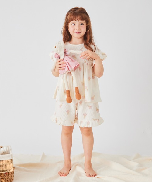 ルームウェア・パジャマ NOIRNINE Bebe Apple Pajama Set 5BMR0272 NOIRNINE] Bébé Apple Pajama Set [CREAM] – Ohue