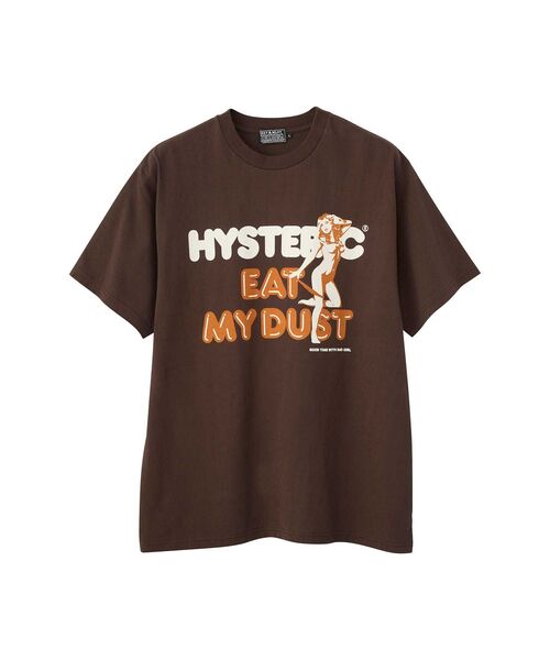 HYSTERIC GLAMOUR（ヒステリックグラマー）の「EAT MY DUST Tシャツ（Tシャツ/カットソー・メンズ・ホワイト/ブラック/ブラウン・SMALL/X-LARGE/MEDIUM/LARGE）」の3枚目の写真