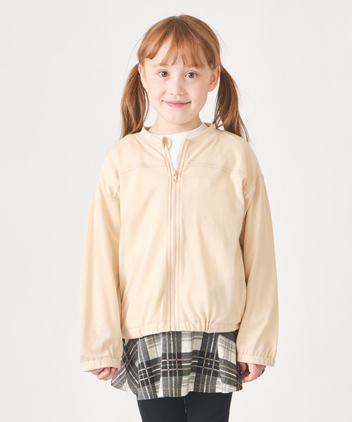 BEIGE,★美品★ ノーカラージャケット ベージュ　4 ノーカラージャケット（ベージュ系・コットン）ファッション通販