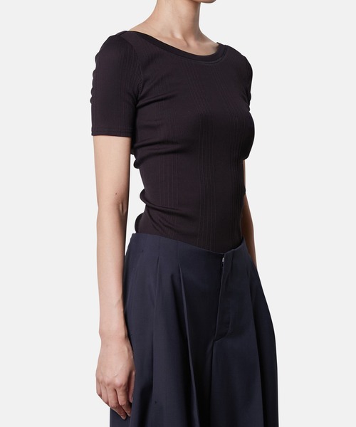 iRENE(アイレネ)の「コットンテレコTee / Cotton Teleco Tee(Tシャツ/カットソー・レディース・ネイビー/ライトピンク/グレー・36)」の16枚目の写真