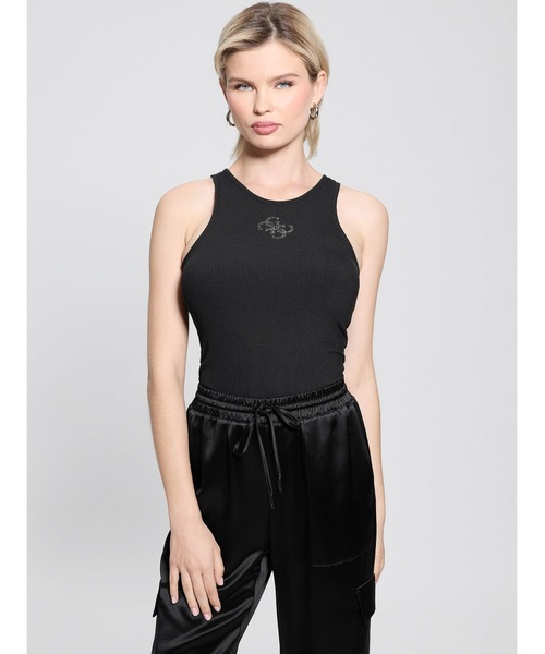 Guess(ゲス)の「NEW Sl Round Nk Guendalina Top タンクトップ(タンクトップ・レディース・ホワイト/ライトグリーン/ブラック・SMALL/MEDIUM/LARGE/X-SMALL)」の20枚目の写真