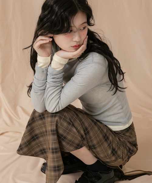 シアーコンパクトロングカットソー / 秋服 冬服 春服 長袖 ロンT