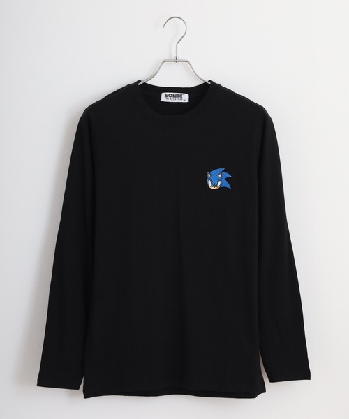 SEGA(セガ)の「SONIC 天竺長袖Tシャツ(Tシャツ/カットソー・メンズ・ブラック/ブルーグレー/杢グレー/オフホワイト/ホワイト/ネイビー・M/L/LL)」の13枚目の写真