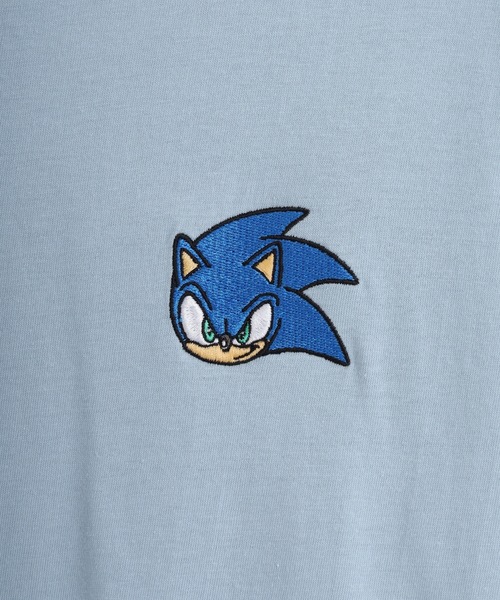 SEGA(セガ)の「SONIC 天竺長袖Tシャツ(Tシャツ/カットソー・メンズ・ブラック/ブルーグレー/杢グレー/オフホワイト/ホワイト/ネイビー・M/L/LL)」の19枚目の写真