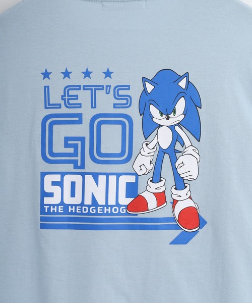 SEGA(セガ)の「SONIC 天竺長袖Tシャツ(Tシャツ/カットソー・メンズ・ブラック/ブルーグレー/杢グレー/オフホワイト/ホワイト/ネイビー・M/L/LL)」の22枚目の写真