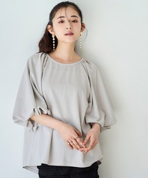 mil（ミル）の「【UVケア・接触冷感】バルーンスリーブブラウス（Tシャツ/カットソー）」