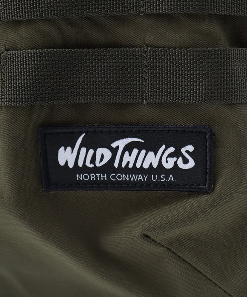 WILD THINGS(ワイルドシングス)の「WILD THINGS ウェビング スクエア デイバッグ(バックパック/リュック・メンズ・オリーブ/ベージュ/ブラック・FREE)」の6枚目の写真