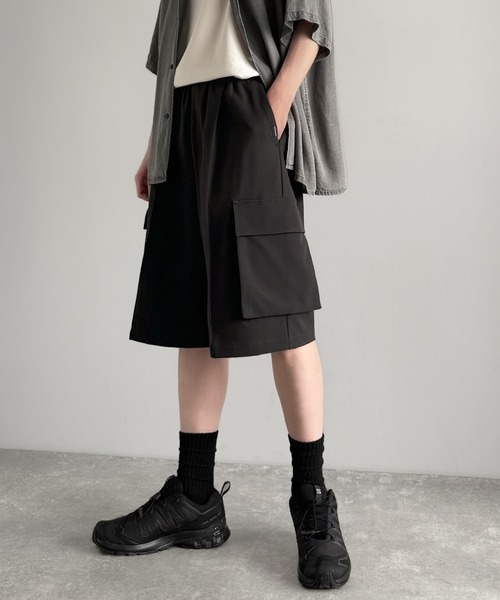 Classical Origin(クラシカルオリジン)の「【Classical Origin】「整う、ラフ感。」カーゴポケット ルーズシルエット ハーフスラックス/Cargo Pocket Loose Silhouette Half Slacks(その他パンツ・メンズ・チャコールグレー/ブラック・SMALL/MEDIUM/LARGE)」の6枚目の写真