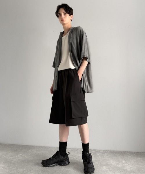 Classical Origin(クラシカルオリジン)の「【Classical Origin】「整う、ラフ感。」カーゴポケット ルーズシルエット ハーフスラックス/Cargo Pocket Loose Silhouette Half Slacks(その他パンツ・メンズ・チャコールグレー/ブラック・SMALL/MEDIUM/LARGE)」の7枚目の写真