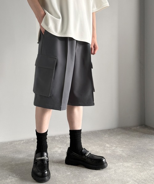 Classical Origin(クラシカルオリジン)の「【Classical Origin】「整う、ラフ感。」カーゴポケット ルーズシルエット ハーフスラックス/Cargo Pocket Loose Silhouette Half Slacks(その他パンツ・メンズ・チャコールグレー/ブラック・SMALL/MEDIUM/LARGE)」の15枚目の写真