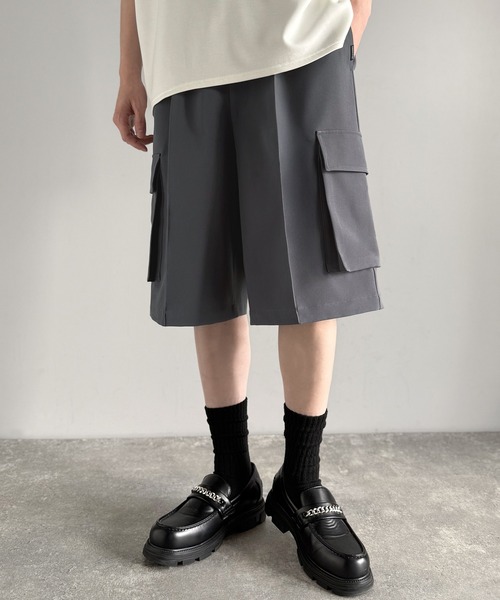Classical Origin(クラシカルオリジン)の「【Classical Origin】「整う、ラフ感。」カーゴポケット ルーズシルエット ハーフスラックス/Cargo Pocket Loose Silhouette Half Slacks(その他パンツ・メンズ・チャコールグレー/ブラック・SMALL/MEDIUM/LARGE)」の16枚目の写真