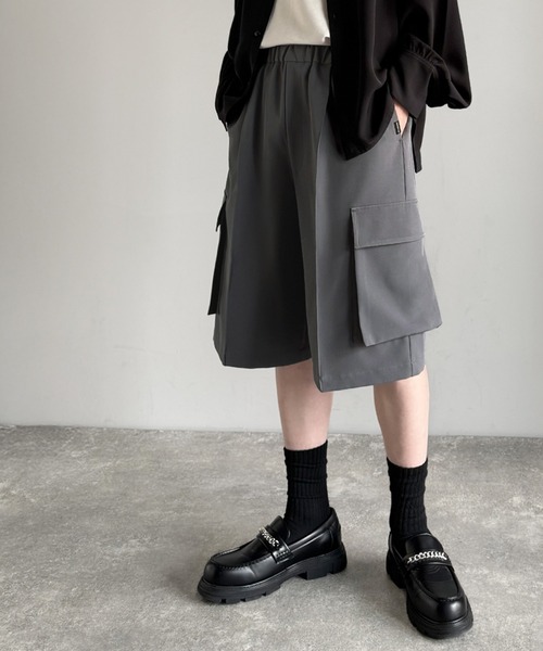 Classical Origin(クラシカルオリジン)の「【Classical Origin】「整う、ラフ感。」カーゴポケット ルーズシルエット ハーフスラックス/Cargo Pocket Loose Silhouette Half Slacks(その他パンツ・メンズ・チャコールグレー/ブラック・SMALL/MEDIUM/LARGE)」の20枚目の写真