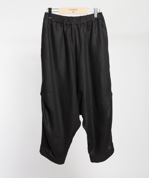 GOMME HOMME(ゴムオム)の「Liミックス 二―タックサルエルパンツ(その他パンツ・メンズ・ブラック・MEDIUM)」の2枚目の写真