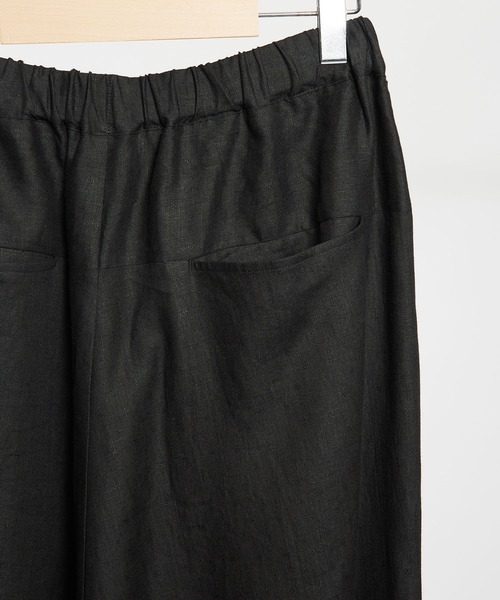 新品　もゆる　黒 サルエルパンツ ゴムウエスト タック入り 楽天市場】ドレープタックパンツ パンツ レディース ボトムス