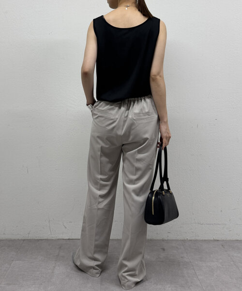 LOUNGEDRESS(ラウンジドレス)の「サテンインナータンク(タンクトップ・レディース・ブラック/オフホワイト・FREE)」の10枚目の写真