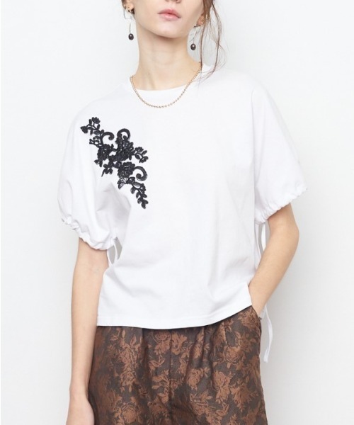 Muel Chic(ミュエルシック)の「Marine CS マリーヌカットソー(Tシャツ/カットソー・レディース・ホワイト/ブラック/ホワイト×ブラック・FREE)」の3枚目の写真