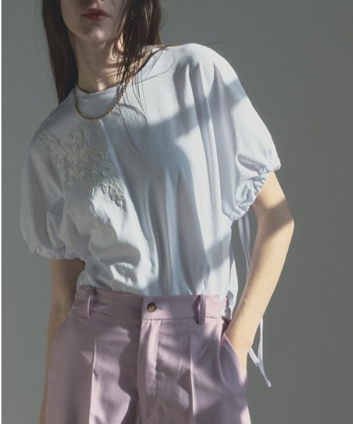 Muel Chic(ミュエルシック)の「Marine CS マリーヌカットソー(Tシャツ/カットソー・レディース・ホワイト/ブラック/ホワイト×ブラック・FREE)」の2枚目の写真