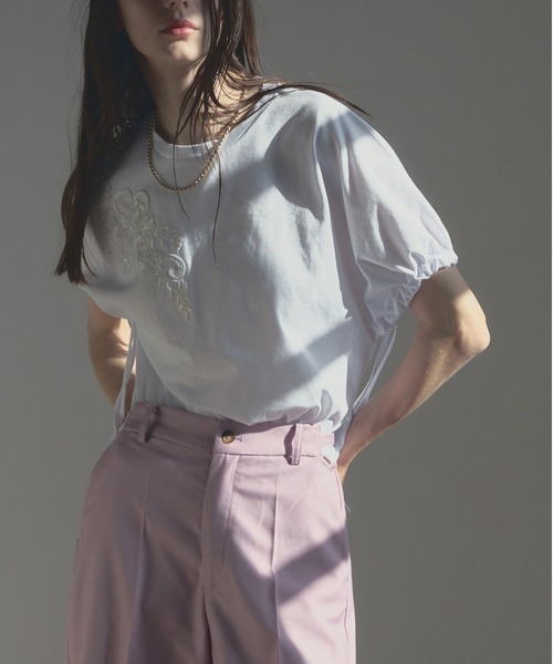 Muel Chic(ミュエルシック)の「Marine CS マリーヌカットソー(Tシャツ/カットソー・レディース・ホワイト/ブラック/ホワイト×ブラック・FREE)」の6枚目の写真