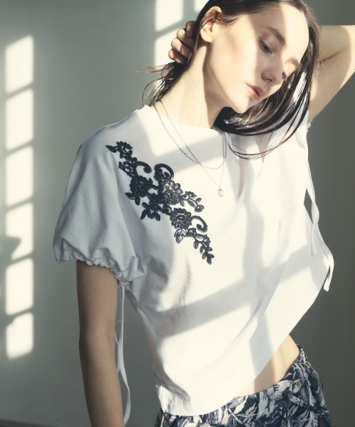 Muel Chic(ミュエルシック)の「Marine CS マリーヌカットソー(Tシャツ/カットソー・レディース・ホワイト/ブラック/ホワイト×ブラック・FREE)」の19枚目の写真
