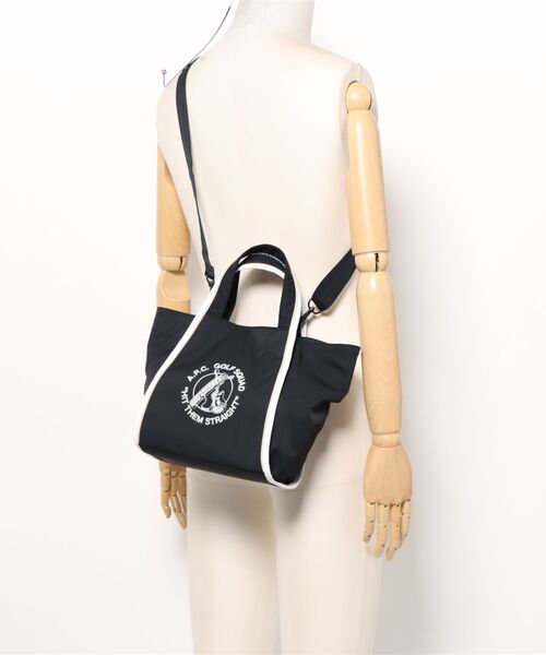 A.P.C. GOLF（アー・ペー・セー ゴルフ）の「Clement Cart Bag（ボストンバッグ・レディース・ホワイト/ネイビー・ONESIZE）」の6枚目の写真