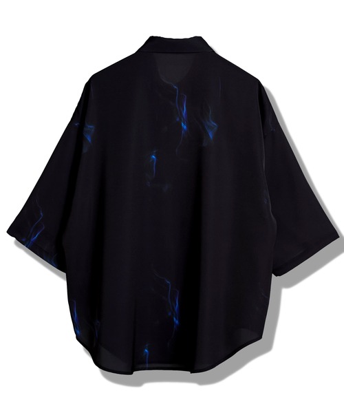 NO ID.(ノーアイディ)の「【NO ID.】Half Sleeve Layered Big Shirt / ハーフ スリーブ レイヤード ビッグ シャツ(シャツ/ブラウス・メンズ・ホワイト/ブラック/チェック・ONE SIZE)」の20枚目の写真