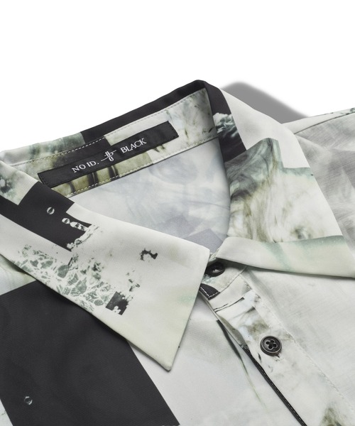 NO ID.(ノーアイディ)の「【NO ID.】Half Sleeve Layered Big Shirt / ハーフ スリーブ レイヤード ビッグ シャツ(シャツ/ブラウス・メンズ・ホワイト/ブラック/チェック・ONE SIZE)」の22枚目の写真