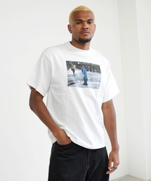SANDER LAND 8.2ozオーガニックコットン BLUE STREET 半袖Tシャツ