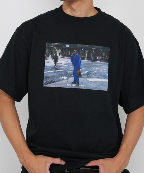 BASIS(ベイシス)の「SANDER LAND 8.2ozオーガニックコットン BLUE STREET 半袖Tシャツ(Tシャツ/カットソー・メンズ・ホワイト/ブラック・X-LARGE/MEDIUM/LARGE)」の7枚目の写真