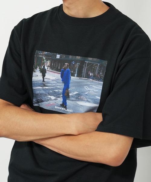 BASIS(ベイシス)の「SANDER LAND 8.2ozオーガニックコットン BLUE STREET 半袖Tシャツ(Tシャツ/カットソー・メンズ・ホワイト/ブラック・X-LARGE/MEDIUM/LARGE)」の8枚目の写真