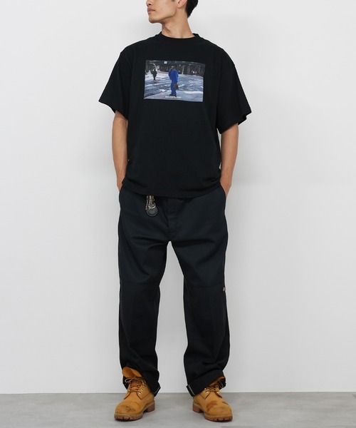 BASIS(ベイシス)の「SANDER LAND 8.2ozオーガニックコットン BLUE STREET 半袖Tシャツ(Tシャツ/カットソー・メンズ・ホワイト/ブラック・X-LARGE/MEDIUM/LARGE)」の11枚目の写真