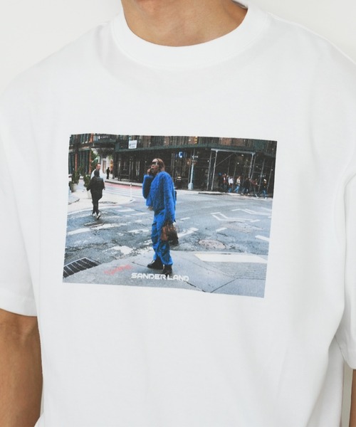 BASIS(ベイシス)の「SANDER LAND 8.2ozオーガニックコットン BLUE STREET 半袖Tシャツ(Tシャツ/カットソー・メンズ・ホワイト/ブラック・X-LARGE/MEDIUM/LARGE)」の12枚目の写真