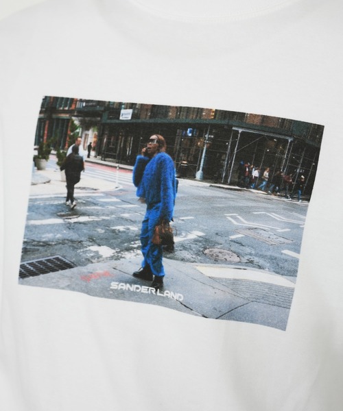 BASIS(ベイシス)の「SANDER LAND 8.2ozオーガニックコットン BLUE STREET 半袖Tシャツ(Tシャツ/カットソー・メンズ・ホワイト/ブラック・X-LARGE/MEDIUM/LARGE)」の13枚目の写真