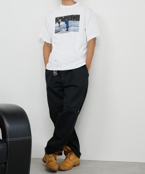 BASIS(ベイシス)の「SANDER LAND 8.2ozオーガニックコットン BLUE STREET 半袖Tシャツ(Tシャツ/カットソー・メンズ・ホワイト/ブラック・X-LARGE/MEDIUM/LARGE)」の15枚目の写真