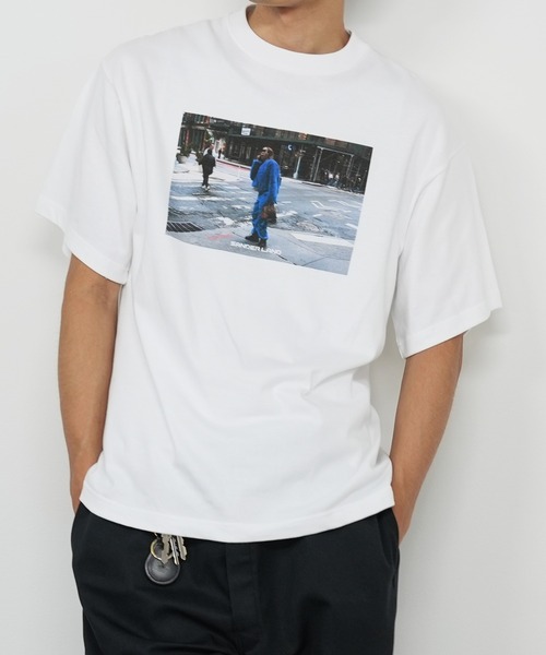 BASIS(ベイシス)の「SANDER LAND 8.2ozオーガニックコットン BLUE STREET 半袖Tシャツ(Tシャツ/カットソー・メンズ・ホワイト/ブラック・X-LARGE/MEDIUM/LARGE)」の16枚目の写真