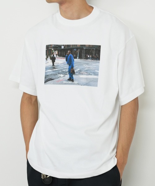 BASIS(ベイシス)の「SANDER LAND 8.2ozオーガニックコットン BLUE STREET 半袖Tシャツ(Tシャツ/カットソー・メンズ・ホワイト/ブラック・X-LARGE/MEDIUM/LARGE)」の17枚目の写真