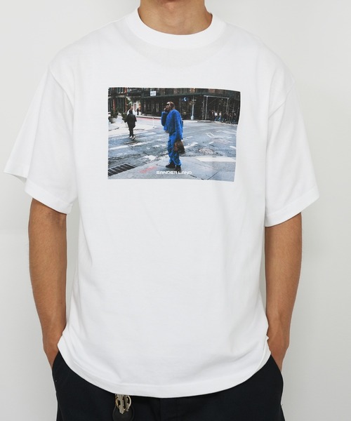 BASIS(ベイシス)の「SANDER LAND 8.2ozオーガニックコットン BLUE STREET 半袖Tシャツ(Tシャツ/カットソー・メンズ・ホワイト/ブラック・X-LARGE/MEDIUM/LARGE)」の20枚目の写真
