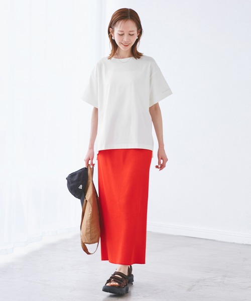 ROPE' PICNIC(ロペピクニック)の「(entry price)マルチファンクション袖折り返しラウンドヘムtee(Tシャツ/カットソー・レディース・ブラック/オフホワイト/ピンク/ブルー/グリーン系その他/ダークブラウン/カーキ/クリーム・38)」の13枚目の写真