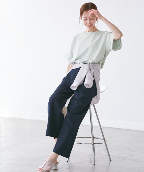 ROPE' PICNIC(ロペピクニック)の「(entry price)マルチファンクション袖折り返しラウンドヘムtee(Tシャツ/カットソー・レディース・ブラック/オフホワイト/ピンク/ブルー/グリーン系その他/ダークブラウン/カーキ/クリーム・38)」の19枚目の写真