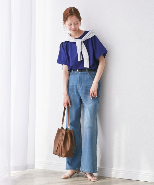 ROPE' PICNIC(ロペピクニック)の「(entry price)マルチファンクション袖折り返しラウンドヘムtee(Tシャツ/カットソー・レディース・ブラック/オフホワイト/ピンク/ブルー/グリーン系その他/ダークブラウン/カーキ/クリーム・38)」の22枚目の写真