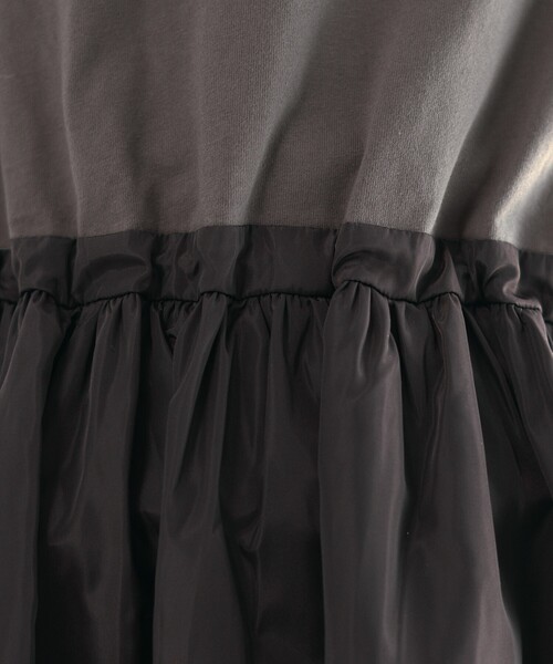 Firsthand（ファーストハンド）の「Firsthand/ファーストハンド ドロスト ドッキングギャザー ロングワンピース / 異素材切り替えデザインワンピース（ワンピース・レディース・ブラック/ブラウン・FREE）」の18枚目の写真