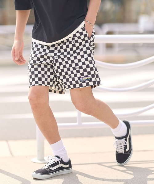 CRAFT STANDARD BOUTIQUE（クラフトスタンダードブティック）の「バギーズショーツ【ユニセックス】（その他パンツ・メンズ・ベージュ/チェック/ブラック/カモフラージュ/その他13/レオパード・M/S/XS/L）」の5枚目の写真