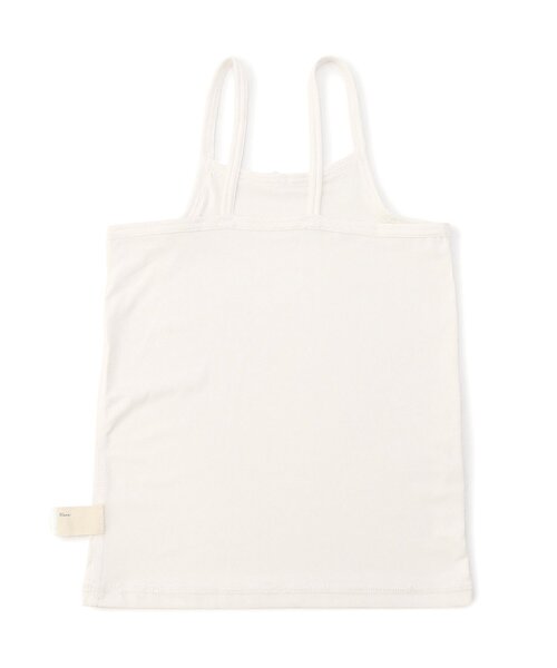 apres les cours（アプレレクール）の「【WEB限定/ジュニア対応】ひんやり天竺深あきインナーキャミ（インナーウェア/肌着・キッズ・ブラック/グレー/オフホワイト/ベージュ/ラベンダー/サーモンピンク・90/100/110/120/80/130/140）」の14枚目の写真