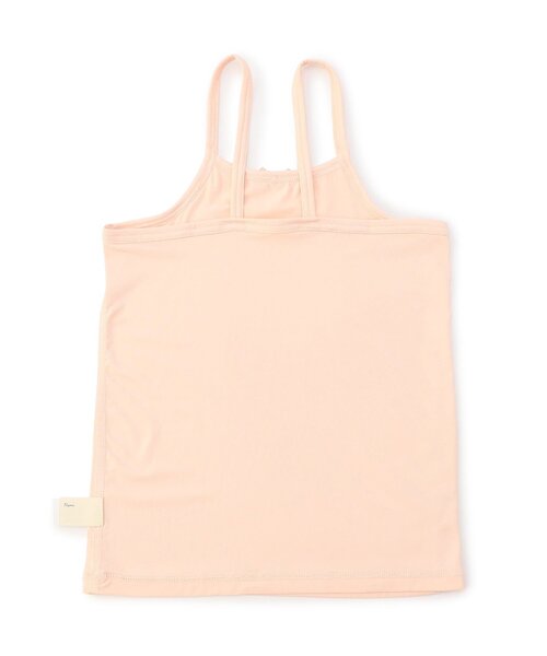 apres les cours（アプレレクール）の「【WEB限定/ジュニア対応】ひんやり天竺深あきインナーキャミ（インナーウェア/肌着・キッズ・ブラック/グレー/オフホワイト/ベージュ/ラベンダー/サーモンピンク・90/100/110/120/80/130/140）」の15枚目の写真