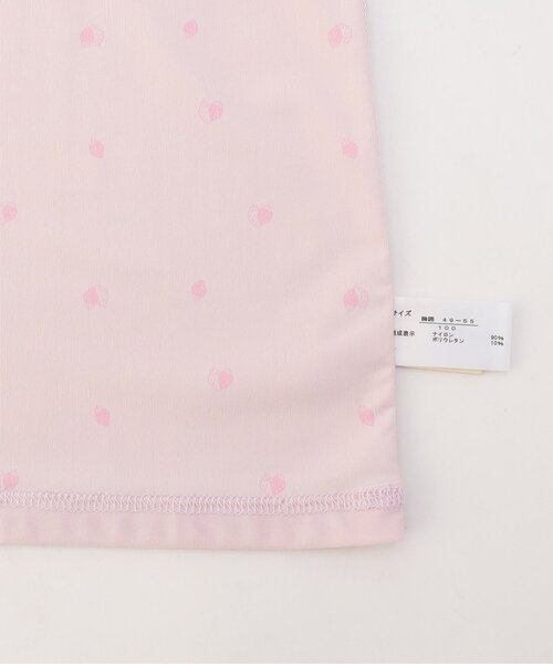 apres les cours（アプレレクール）の「【WEB限定/ジュニア対応】ひんやり天竺深あきインナーキャミ（インナーウェア/肌着・キッズ・ブラック/グレー/オフホワイト/ベージュ/ラベンダー/サーモンピンク・90/100/110/120/80/130/140）」の20枚目の写真