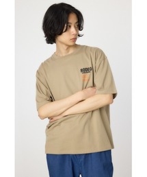 メンズOverlap デニムアップリケTシャツ